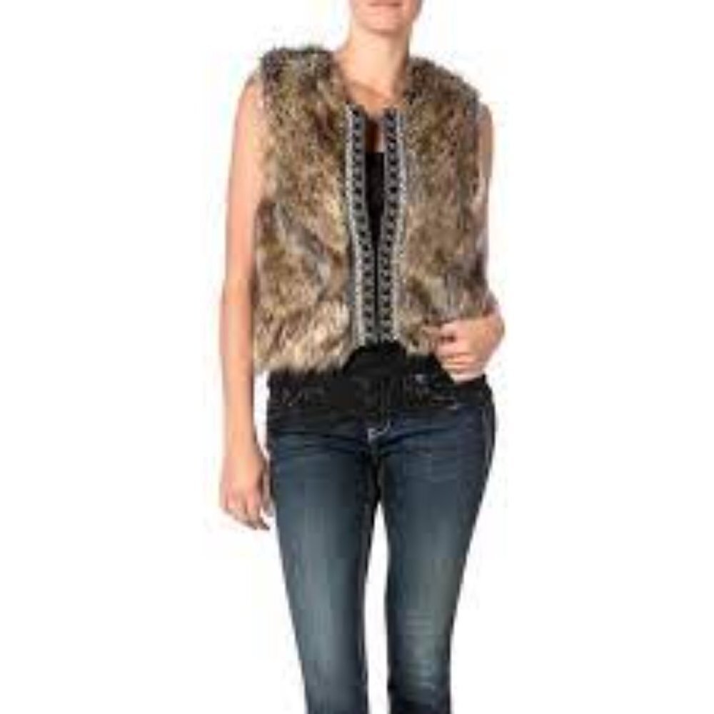 NWT Miss Me Woman Vest Size L